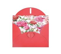 njkhbolk Garden Peony Print Greeting Cards With Envelopes,Personal And Business Use,Birthday,Wedding