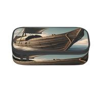 njkhbolk Old Viking Boat Print pencil case,large capacity,portable lightweight stationery box