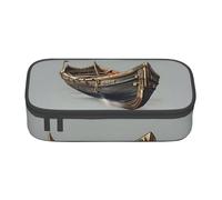 njkhbolk Old Viking Boats Print pencil case,large capacity,portable lightweight stationery box