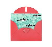 njkhbolk Pacific Ocean Biological Print Greeting Cards With Envelopes,Personal And Business Use,Birthday,Wedding