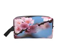 njkhbolk Portable Beautiful Cherry Blossoms Print Travel Toiletry Bag,Daily Grooming Storage,Lightweight,Wide Open Design