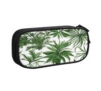 njkhbolk Portable Flowering Herbs and Herbaceous Plants print stationery organizer,large capacity double layer zipper pencil case