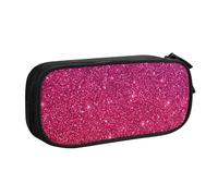 njkhbolk Portable Gradient Sequin Sparkle print stationery organizer,large capacity double layer zipper pencil case