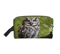 njkhbolk Portable Owl Tree Branches Print Travel Toiletry Bag,Daily Grooming Storage,Lightweight,Wide Open Design