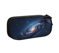 njkhbolk Portable Universe Milky Way Galaxy print stationery organizer,large capacity double layer zipper pencil case