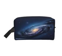 njkhbolk Portable Universe Milky Way Galaxy Print Travel Toiletry Bag,Daily Grooming Storage,Lightweight,Wide Open Design