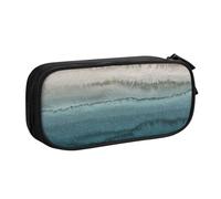 njkhbolk Portable WITHIN THE TIDES print stationery organizer,large capacity double layer zipper pencil case