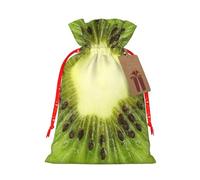 njkhbolk Reusable Kiwi Slice Print Gift Bag,For Christmas,Weddings,Parties,Jewelry,Candy,Coin Storage