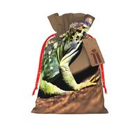 njkhbolk Reusable Lizard Hd Print Gift Bag,For Christmas,Weddings,Parties,Jewelry,Candy,Coin Storage