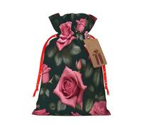 njkhbolk Reusable Rose Skull Eyes Print Gift Bag,For Christmas,Weddings,Parties,Jewelry,Candy,Coin Storage