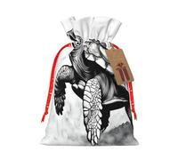 njkhbolk Reusable Turtle Write Print Gift Bag,For Christmas,Weddings,Parties,Jewelry,Candy,Coin Storage