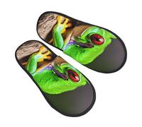 njkhbolk Soft Comfy Cute Red Eyes Tree Frogs Print Slippers,Lightweight And Warm,Suitable For Indoor And Outdoor Wear