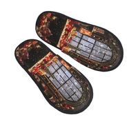 njkhbolk Soft Comfy Merry Christmas Day Print Slippers,Lightweight And Warm,Suitable For Indoor And Outdoor Wear