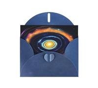 njkhbolk Space Spiral Cosmic Energy Print Greeting Cards With Envelopes,Personal And Business Use,Birthday,Wedding