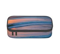 njkhbolk Sunset beach Print pencil case,large capacity,portable lightweight stationery box