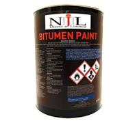 NJL Bitumen Paint Black 5L | Waterproofs Metal, Concrete, Iron, Steel