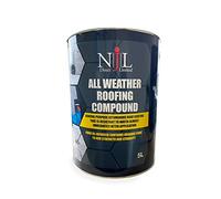 Njl Bitumen Paint Roof Sealant Coating All Weather Waterproof Protection 5L Black