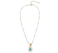 NJNRCOHXV Necklaces, Turquoise Pearl Necklaces, Stacking Accessories, Women'S Collarbone Chains, Summer High-End Light Luxury Niche Pendants, Necklaces, Jewelry, Birthday Gifts For Friends