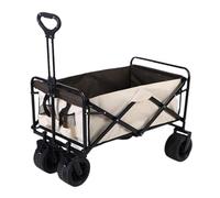 NJNRCOHXV Outdoor Camping Cart, Portable Picnic Cart, Folding Cart, 10 Inch Tank Wheel, Multi-purpose, Easy to Use