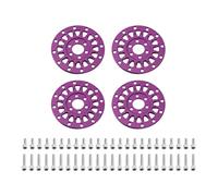 NJORA 4pcs Aluminum Wheel Faces for 1.3" ModuWheel (Purple)