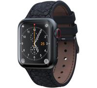 Njord Collections Salmon Leather Smartwatch Strap, Suitable for Apple Watch 40 mm/41 mm, Vegan Leather Watch Strap, Sustainable Material, Stylish Fashion Accessory, Grey