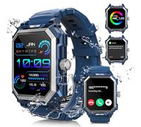 Njord Gear Smartwatch Military Smart Watch for Men android iOS Phones (Answer/Make Call) IP69 Waterproof Outdoor Rugged Fitness Tracker With Heart Rate Blood Pressure Sleep Monitor 680mAh Sports Watch