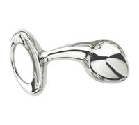 Njoy M - medium metal anal plug (silver)