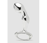 njoy Pure Fun Stainless Steel P-Spot Butt Plug - Silver Silver