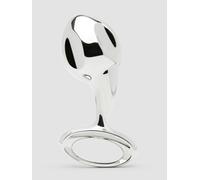 njoy Pure Plug 2.0 Extra Large Stainless Steel Butt Plug 3.5 Inch - Silver Silver