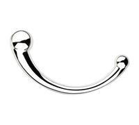 NJOY Pure Wand - anal hook dildo (silver)
