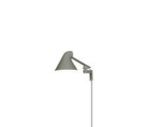 NJP Wall Lamp Short Arm 2700K Light Aluminum/ Gray