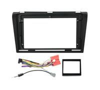Njprmbq Center Console Radio Panel Frame 9Inch For Mazda 3 2004-2009 Car Radio Fascia Panel Dash Kit Install Facia Console Bezel Adapter Plate Trim Frame Cable Canbus