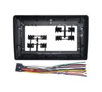 Njprmbq Center Console Radio Panel Frame Car Android Radio Bezel 2DIN For 9/10 Inch To 7 Double DIN Universal Frame Kit Cable Fascia Panel Adapter(Full Set 10 Inch)