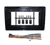 Njprmbq Center Console Radio Panel Frame Double DIN For 9/10 Inch To 7 Car Android Radio Bezel 2DIN Universal Frame Kit Cable Fascia Panel Adapter(Full Set Ultrathin)