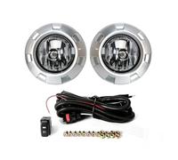 Njprmbq Fog Lamp Work Light For Mitsubishi For Pajero 3 2007 2008 2009 2010 V73 V97 Fog Light Assembly Front Bumper Chrome Painting Cover 12V LED Fog Lamp(Painting Cover)