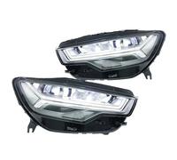 Njprmbq Headlights Assemblies For A6 C7 Headlight 2012-2018 A6L Upgraded Front Led DRL Turn Signal Lights Plug And Play Car Accessories Head Lamp(For 2016-2018 Xenon)
