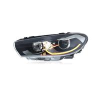 Njprmbq Headlights Assemblies For VW For Scirocco LED Headlight 2009-2017 Headlights DRL Turn Signal High Beam Angel Eye Projector Lens Head Lamp(2.0T)