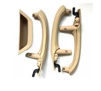 Njprmbq Interior Door Handle for BMW X3 X4 F25 F26 2010-2016 2011 2012 Left Right Driver Car Interior Door Pull Handle Cover Set Assembly Door Handles(LHD Set Beige)