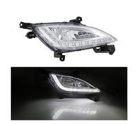 Njprmbq Lamp Shade For DRL Fog Covers Daytime Running Lights Car Front Bumper Fog Lamp Assembly 12V For Hyundai For Elantra For GT I30 2012-2016 Headlight Shell(One RH)
