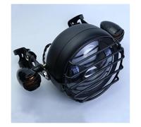 Njprmbq Motorcycle Headlight 6.5" Motorcycle Universal Led Headlight Round Head Light For Sportster For Cafe For Racer For Chopper For Bobber For Suzuki Head Light(One Set)