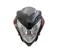 Njprmbq Motorcycle Headlight For Bajaj For Pulsar 150 200 Front Headlight Assembly For PULSAR150 PULSAR200 LED Headlamp Motorcycle Fairing Head Light(Red Halogen)