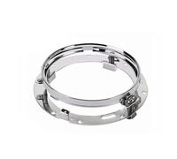 Njprmbq Motorcycle Headlight For Touring For Electra For Glide For Road King For Street For Glide 7inch LED Headlight White DRL 4.5inch Halo Fog Lights Adapter Ring Head Light(Chrome bracket)