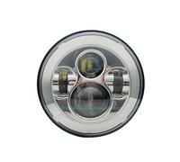 Njprmbq Motorcycle Headlight For Touring For Electra For Glide For Road King For Street For Glide 7inch LED Headlight White DRL 4.5inch Halo Fog Lights Adapter Ring Head Light(7inch C not DRL)