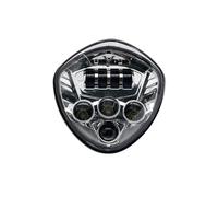 Njprmbq Motorcycle Headlight Motorcycle LED Front Headlight 60W Super Bright And Waterproof Lamp For Victory For Cross For Country For Kingpin For Vegas For Victoria Head Light(Silver)