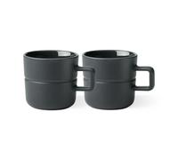 NJRD Lines mug 30 cl 2-pack dark grey