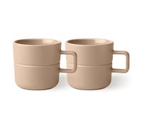 NJRD Lines mug 50 cl 2-pack beige