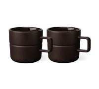 NJRD Lines mug 50 cl 2-pack brown