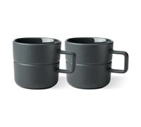 NJRD Lines mug 50 cl 2-pack dark grey