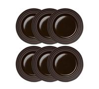 NJRD Lines small plate Ø21 cm 6-pack brown