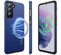 NJROW Strong Magnetic for Samsung Galaxy S21 Case Compatible with MagSafe [2026 Upgraded] [Dual Layer Heavy Duty] [Military Shockproof] Rugged Case for Samsung Galaxy S21 Phone Case Slim, Navy Blue
